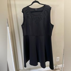 Torrid Black Dress with neck detailing